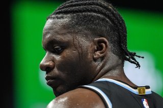 Une soirée difficile pour Clint Capela. KEYSTONE/AP/Mike Stewart